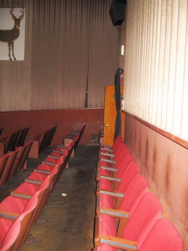 Old seats of the Teton Theater